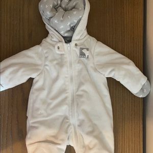 White Polar Bear 0-3mth Snowsuit